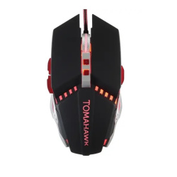 Мышь проводная Oklick 999G TOMAHAWK черно-серебристая