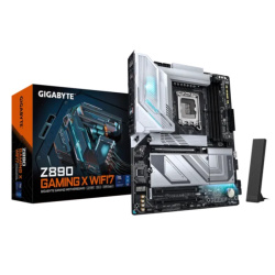 Материнская плата Gigabyte Z890 GAMING X WIFI7 LGA 1851, Intel Z890, ATX, 4xDDR5 6400 МГц, 4xSATA, 4xM.2, 3хPCI-E x16, DP, Wi-Fi, Bluetooth