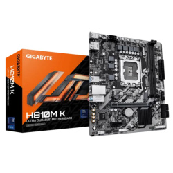 Материнская плата Gigabyte H810M K (LGA 1851, Intel H810M, Micro-ATX, 2xDDR5 6400 МГц, 4xSATA, 1xM.2, 1хPCI-E x16, 1хPCI-E x1, HDM/DP)