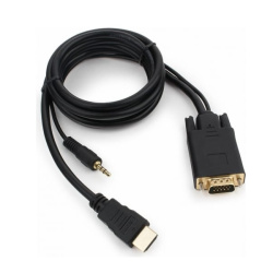 Кабель HDMI- VGA 1.8м Cablexpert A-HDMI-VGA-03-6 черный