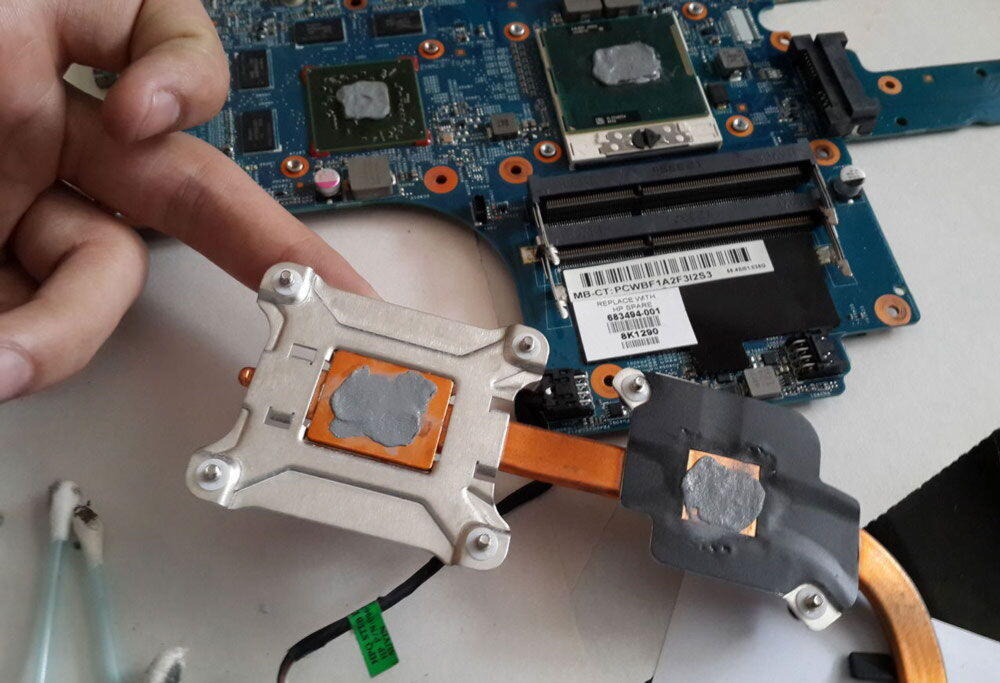 Замена термопасты ноутбука