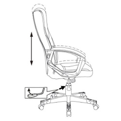 Кресло игровое Zombie 10 черный/белый (ткань/эко.кожа, 120кг, крестовина пластик, колесики пластик)
