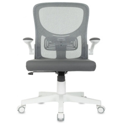 Кресло Бюрократ Aster N-W темно-серый TW-04 Neo Grey (сетка/ткань,120 кг, крестовина пластик, колесики пластик)