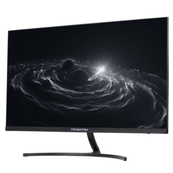 Монитор 27" ГРАВИТОН МН27А черный (1920х1080, 75 Гц, IPS, 5 мс, 300 кд/м2, 1000:1, 178°/178°, HDMI/VGA/DisplayPort, колонки, регулировка высоты)