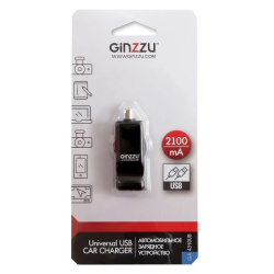 Автомобильное зарядное устройство Ginzzu GA-4310UB черное
