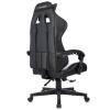Кресло игровое Zombie GAME TETRA черный/карбон (экокожа, 120кг, крестовина пластик, колесики пластик, подголовник, поддержка поясницы)