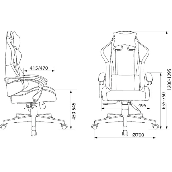 Кресло игровое Zombie GAME TETRA черный/карбон (экокожа, 120кг, крестовина пластик, колесики пластик, подголовник, поддержка поясницы)