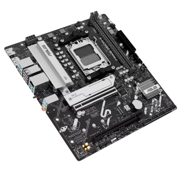 Материнская плата Asus PRIME B850M-K (LGA AM5, AMD B850, Micro-ATX, 2xDDR5 5600 МГц, 4xSATA, 2xM.2, 2хPCI-E x16, HDM/DP)
