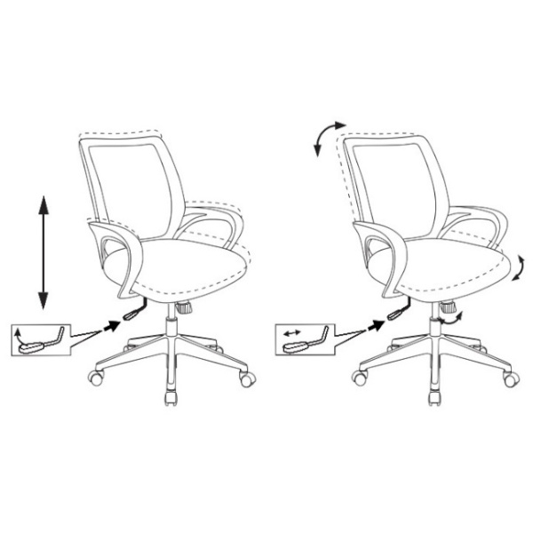 Кресло Бюрократ CH-695N черный 